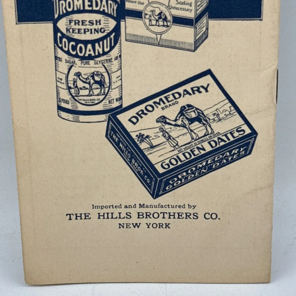 Dromedary War-Time Recipes Booklet 1917 WWI Hills Brothers Co Antique Cooking